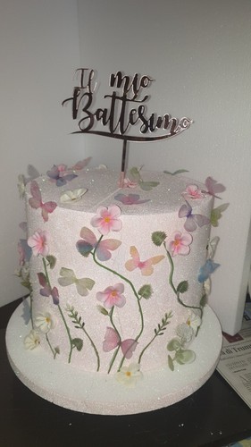 Torta finta scritta - torta,