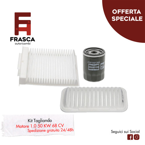 Kit tagliando tre filtri - kit,