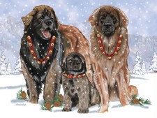 Leonberger Christmas Cards Set