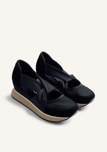 Sneakers aperte zeppa pelle - zeppa, e