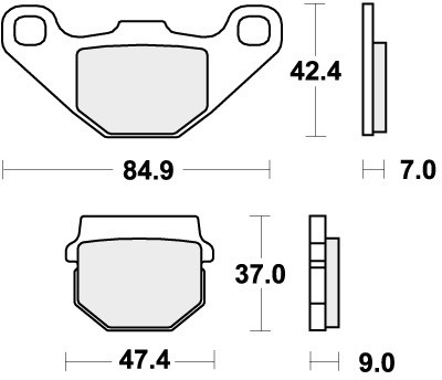 Sbs brake pads - brake, for