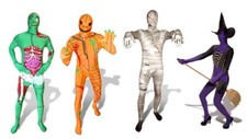 Costumi Morphsuit - Tuta Morph Uomo Halloween Vestito Fantasia Pelle Addio al Celibato