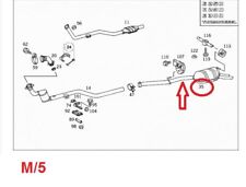 A2104904121 MARMITTA TERMINALE (EXHAUST) MERCEDES CLASSE E W210  250TD