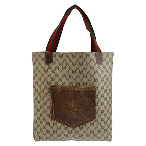 Gucci web stripe tote bag - gucci,
