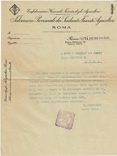 Lettera confederazione - lettera, "confederazione