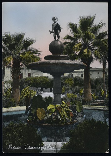Cartolina sciacca giardino - sciacca,