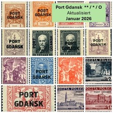 Francobolli Danzica Port