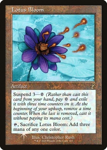 Mtg lotus bloom - foil, exc