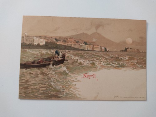 Rara cartolina napoli 1900 - napoli,