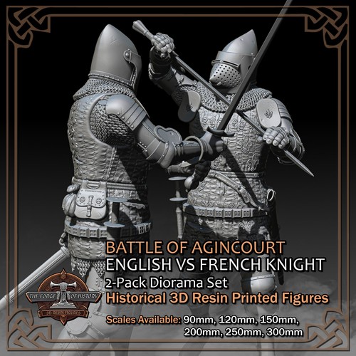 Battle agincourt diorama - battle, of