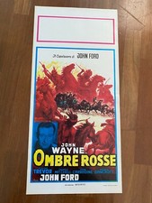 85S LOCANDINA POSTER OMBRE ROSSE,John Ford Wayne Trevor Stagecoach BALLESTER ART