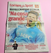 GIORNALE CORRIERE DELLO SPORT,24/05/2025-NAPOLI CAMPIONE D'ITALIA,4° SCUDETTO