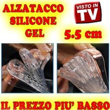 plantare SOLETTA tacco gel alza ALZATACCO statura fino 5 cm invisibile siliconew