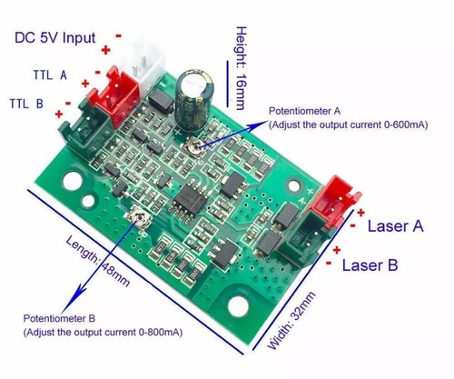Driver diodo laser 635nm - , 638nm