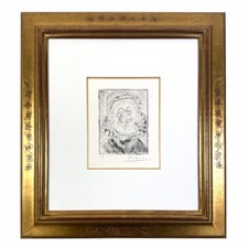 PABLO PICASSO - Acquaforte originale "RITRATTO D'UNE BORGHESE..." (firmata a mano)