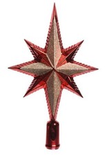 Amicasa Puntale Albero di Natale Stella Lusso 9029099