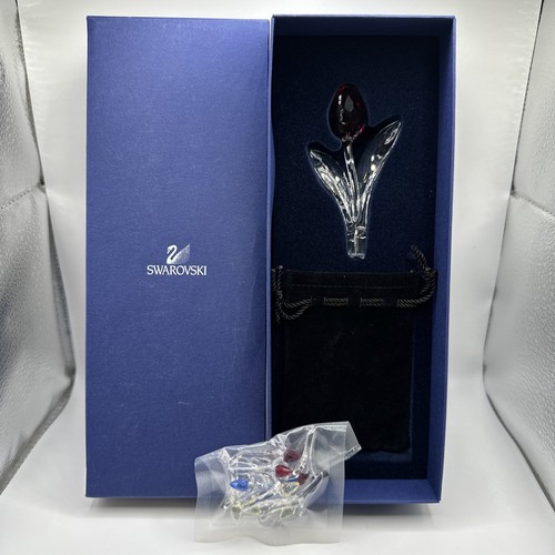 Swarovski crystal red tulip - red,