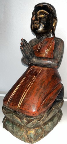 Statua antica buddha in - statua,