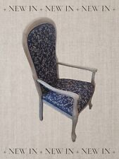 POLTRONA LEGNO STOFFA L.56 H.96 H.39 P.50 POLTRONA SHABBY CHIC POLTRONA CAMERA 