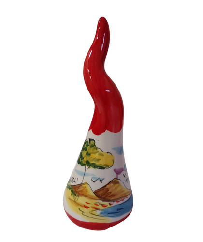 Corno portafortuna ceramica - portafortuna, in