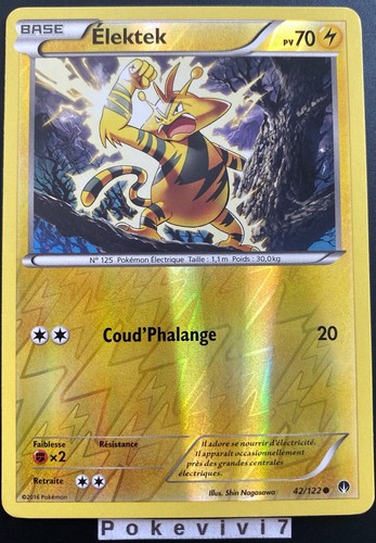 Carte pokemon elektek - elektek, 42/122