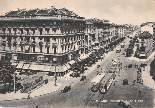 Cartoline milano corso buenos - milano,