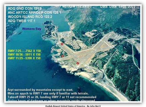 Cartolina kodiak aeroporto - kodiak,