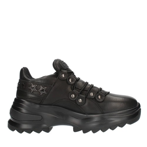 Cult sneakers nera pelle - nera,