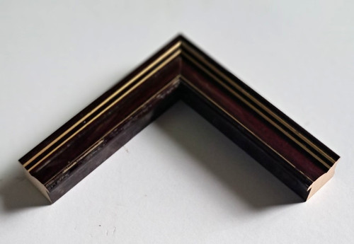 Cornice legno mogano per - in,