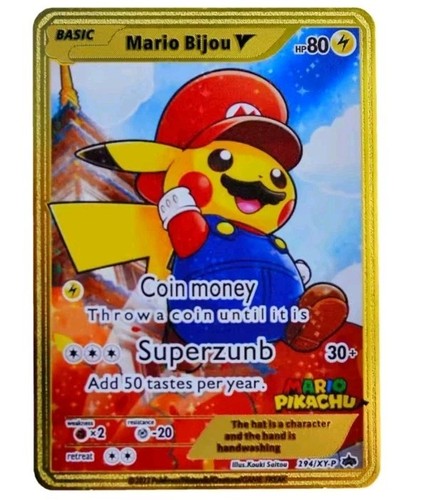 Pokemon card mario - pokemon,