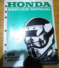 MANUALE MANUTENZIONE HONDA TLR200 1986