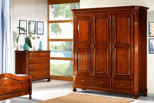 Armadio ante legno massello - legno,