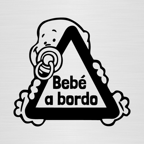 Pegatina bebe bordo vinilo - a,