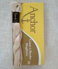 RICAMO Anchor maglieria matassa da 50 gr N°30 - ECRU 387 - MEZ cucirini - ANCORA