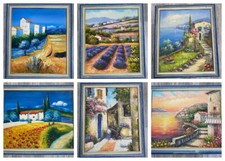 Quadro paesaggio dipinto su