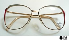 Luxottica GEP 18 kt  montatura per occhiali vintage in metallo e smalti 1980s 