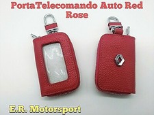 PortaTelecomando Auto in Ecopelle Red Rose con Logo Metallico Renault