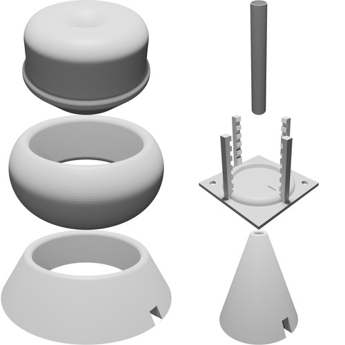 Parti bobina tesla kit - bobina,