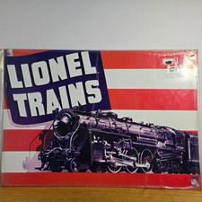 Catalogo LIONEL TRAINS del 1942 poster in metallo autentico