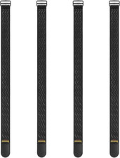 Cinghie Elastiche Con Chiusura a Strappo E Dettagli Antiscivolo, 81X5Cm (4 Pezzi