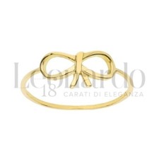 anello donna fiocco oro giallo