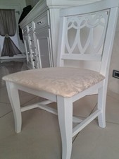 6 sedie artigianali in legno