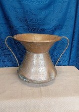 Antica Conca In Rame Battuto A Mano Primi 900 Segni Di Riparazione A Stagno 