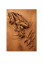 Drago in legno arte da parete