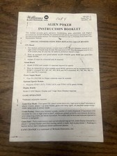 Williams ALIEN POKER flipper