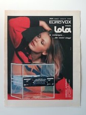 Clipping Pubblicità Advertising 1973 EUROVOX LOLA La Compagna dei Vostri Viaggi