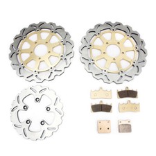 Dischi Pastiglie Freno Posteriore Anteriore per SUZUKI HAYABUSA GSX 1300 R 99-07