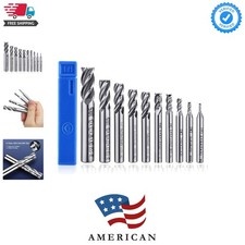 Asnomy 10Pcs 4-Flute End Mill