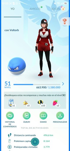 Cuenta pokemon nivel y - 51,