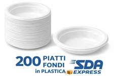200 Piatti Fondi di Plastica